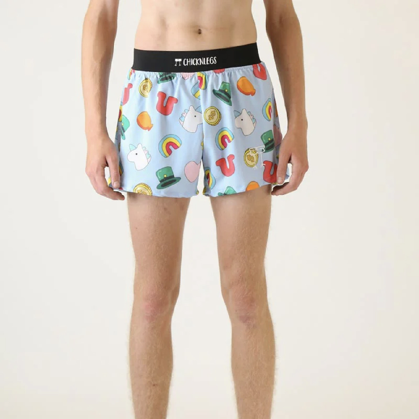 ChicknLegs Men's 4 Inch Half Split Shorts