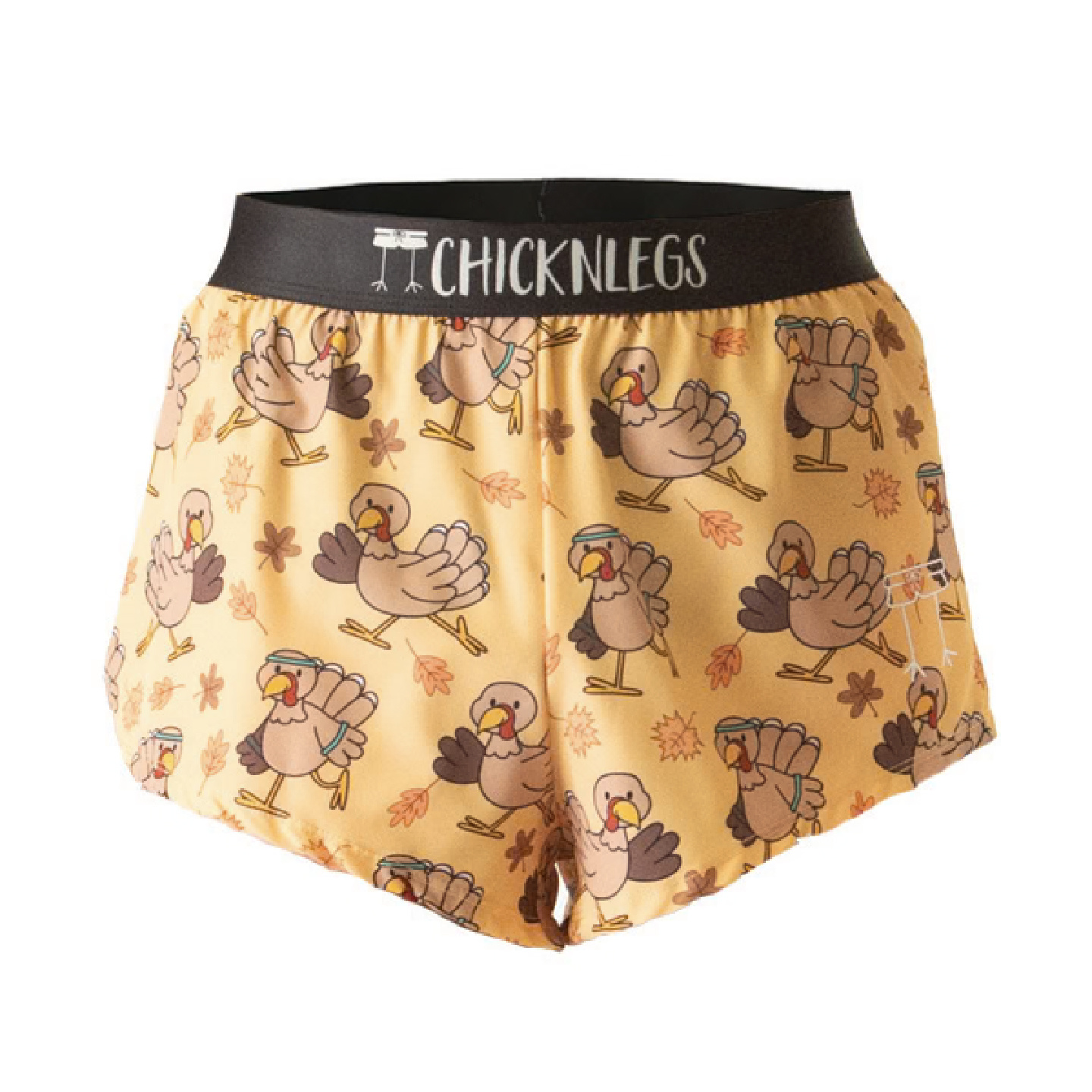 ChicknLegs Men's 4 inch Split Shorts Pardoned Turkeys