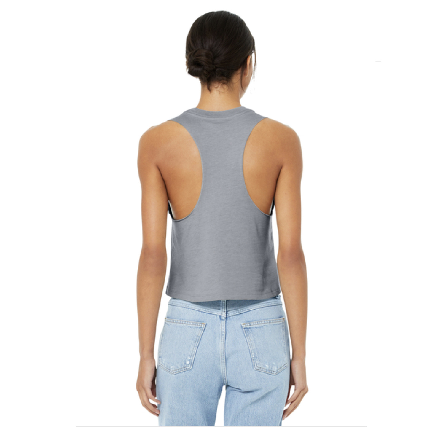 Mad Dash Creations I Won't Quit, but I'll Cuss the Whole Time Racer Crop Tank