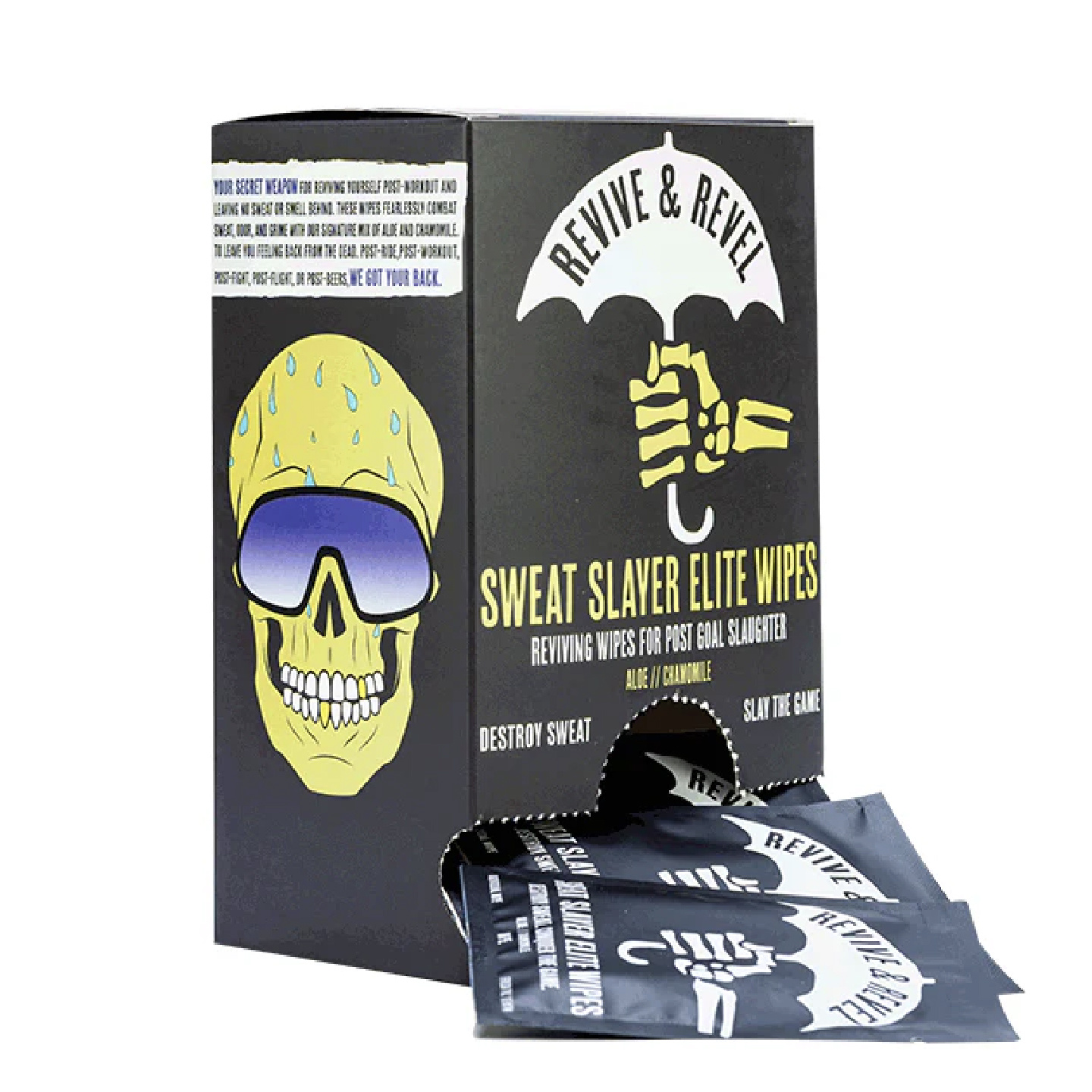 Revive & Revel Sweat Slayer Elite Wipes - Box