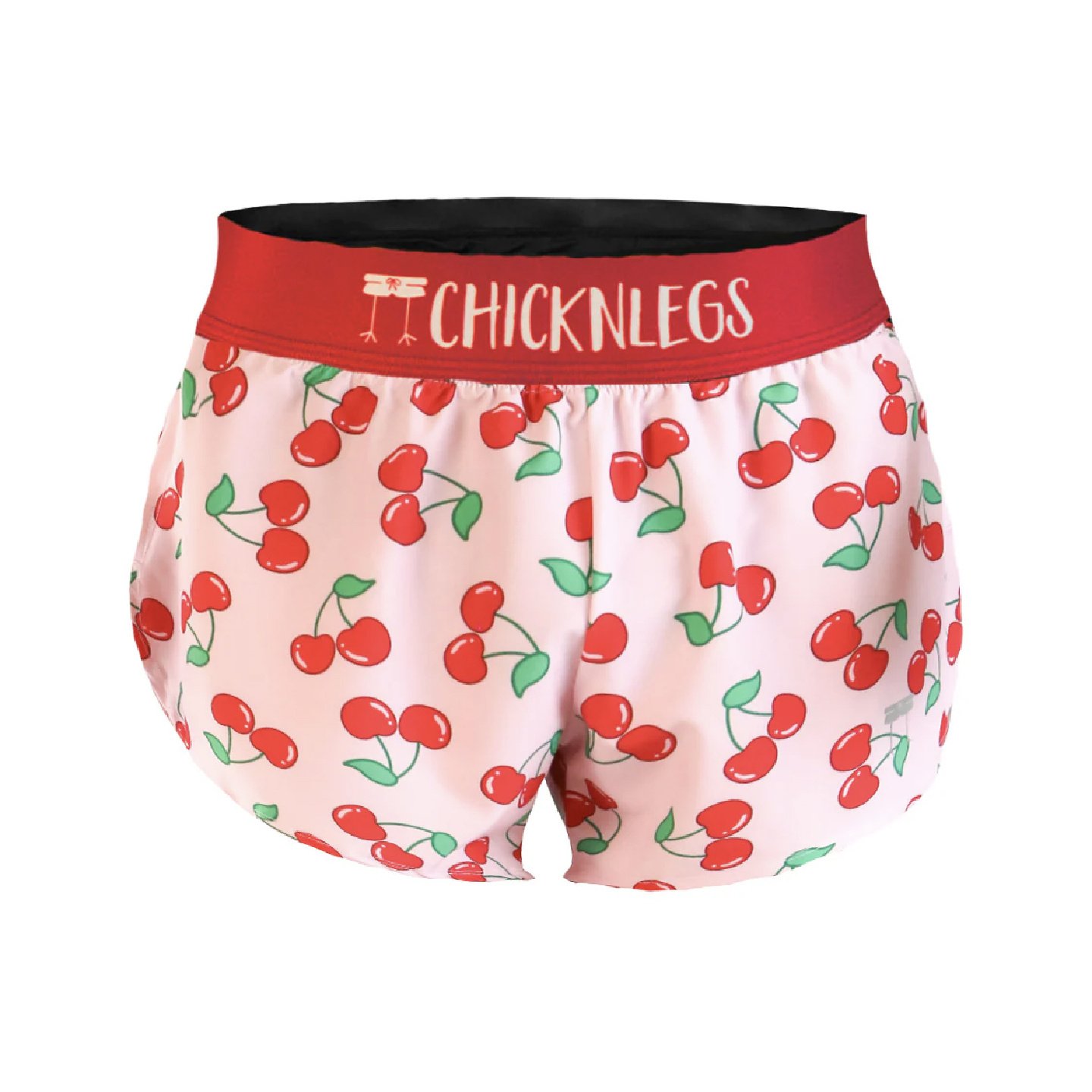 ChicknLegs Women's 1.5 in Split Shorts - Cherries