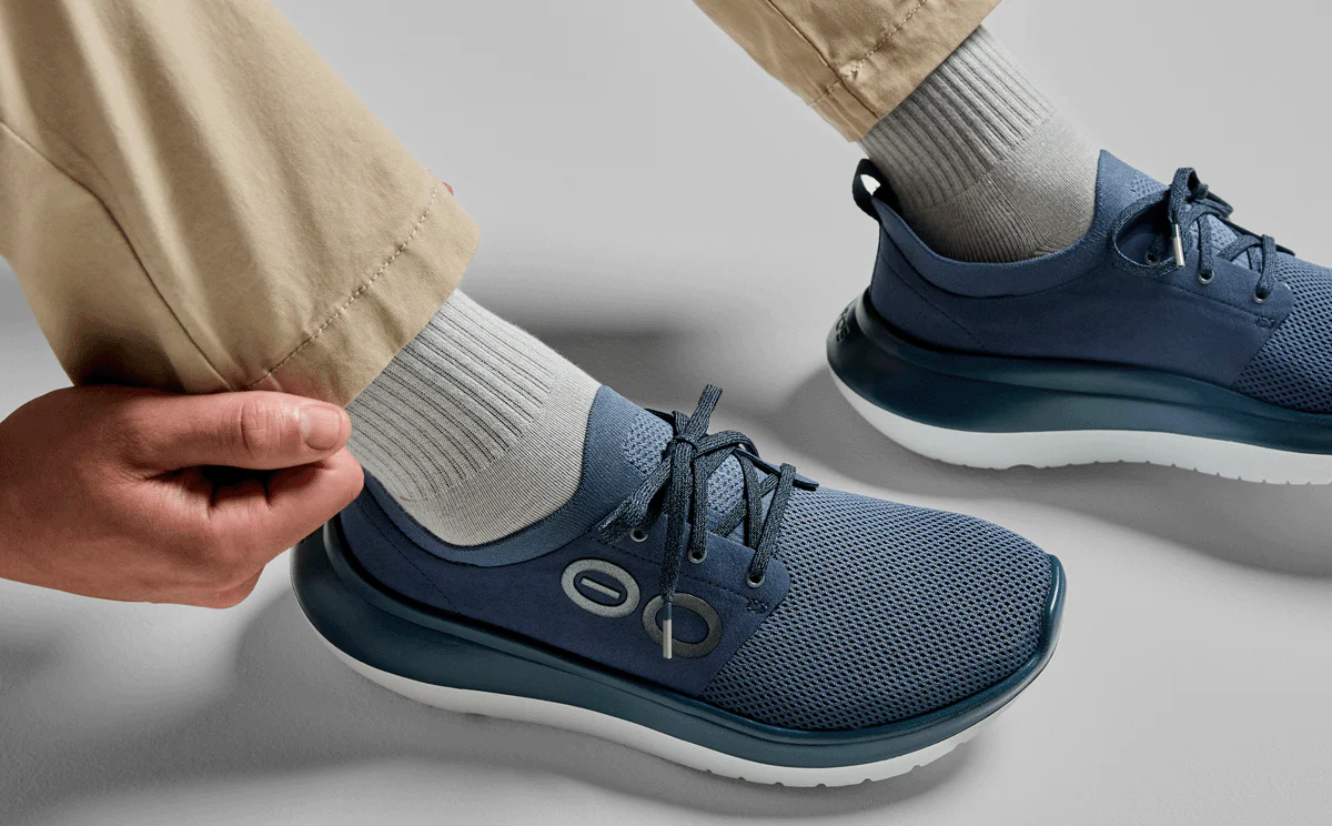 OOfos Men's - OOmy Stride Shoe Moroccan Blue