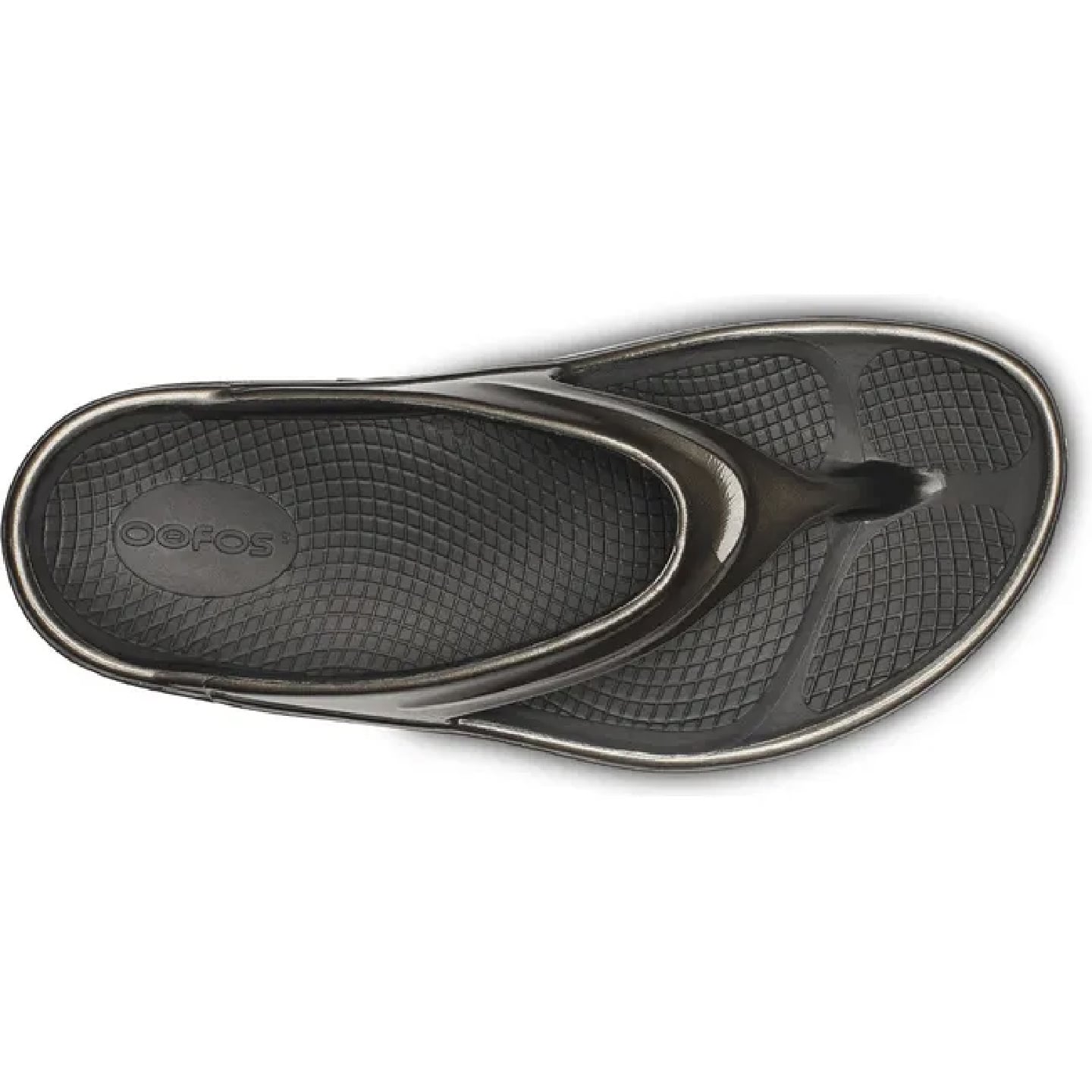 OOfos OOMega OOlala Sandal, Titanium Mirror