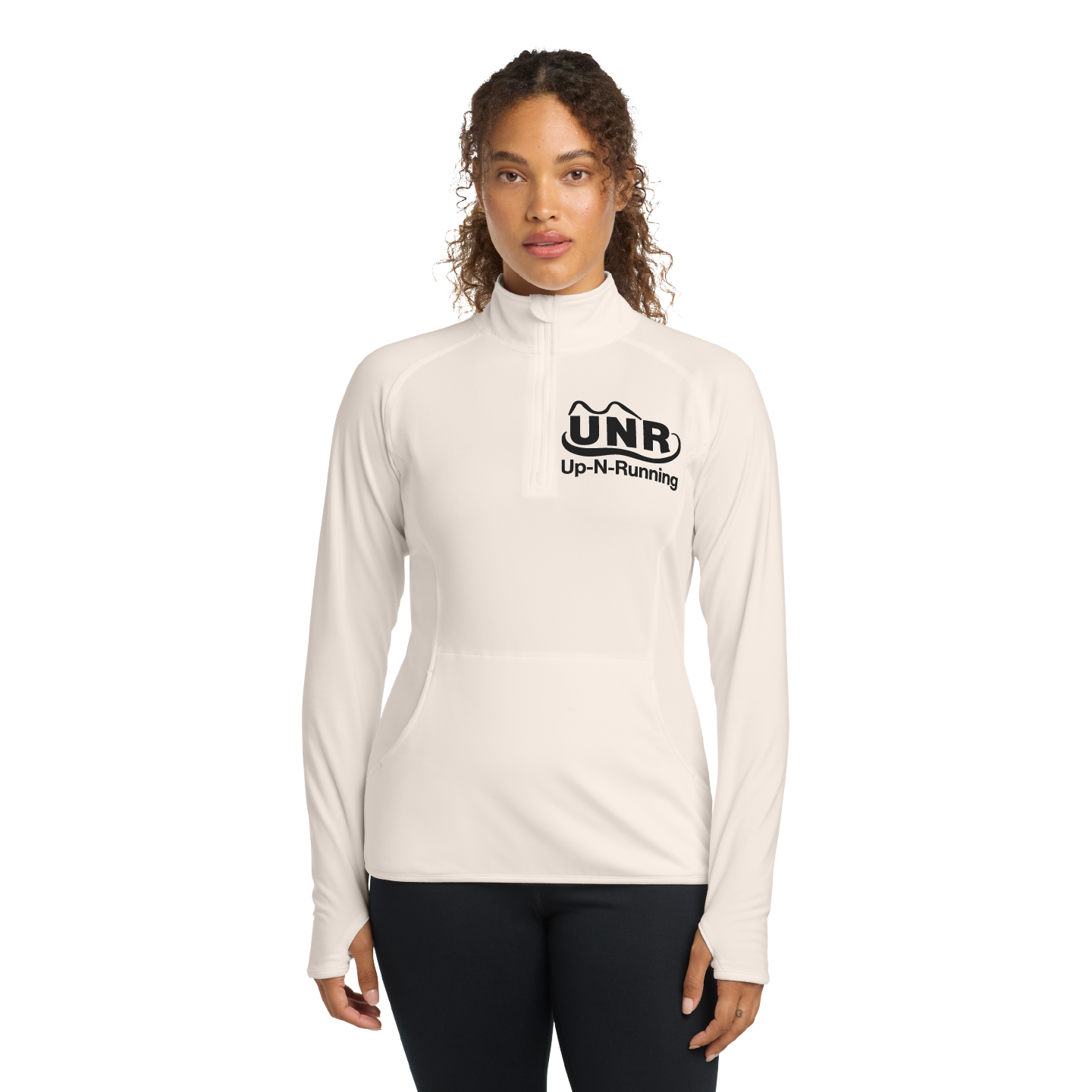 Women's Up-N-Running Logo Quarter Zip