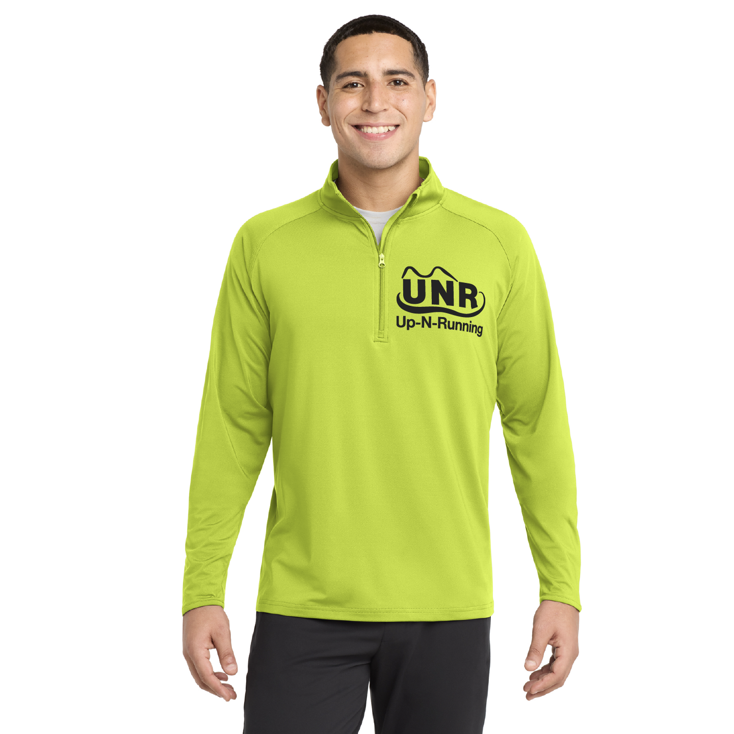 Men's Up-N-Running Logo Quarter Zip