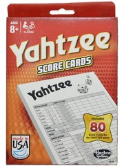 Hasbro Yahtzee Score Cards  80pk
