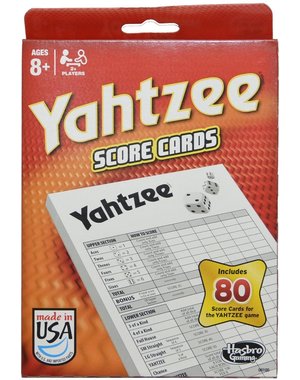 Hasbro Yahtzee Score Cards  80pk