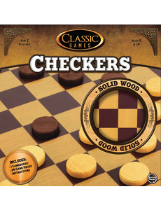 Everest Classic Games  -  Wood Checkers