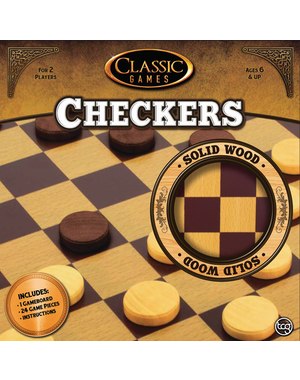 Everest Classic Games  -  Wood Checkers