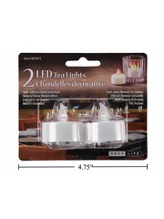Decolite Deco Lite LED Tealight  2pk  (incl. $0.30 Env Fee)