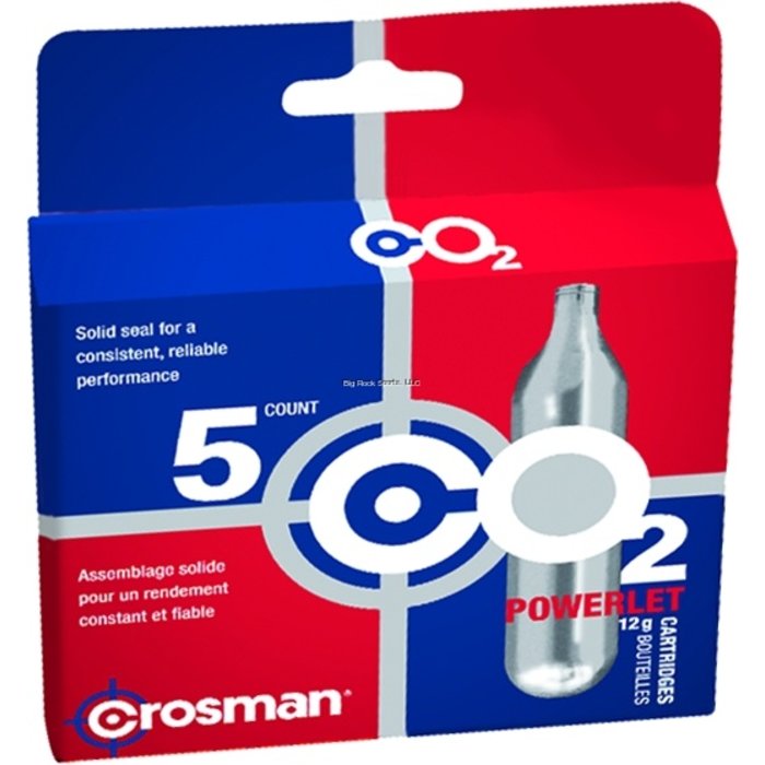 Crosman Crosman Powerlet CO2 12g Cartridges   5pk