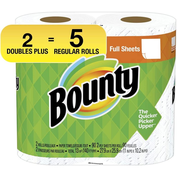Bounty Plus Bounty Plus 2-Ply Paper Towels