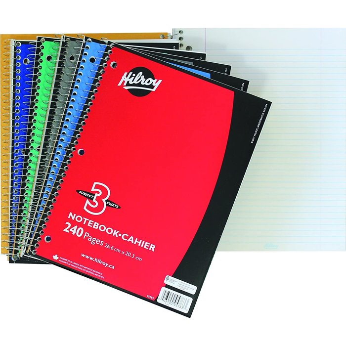 First Class 3 Subject Notebook  240 Pages