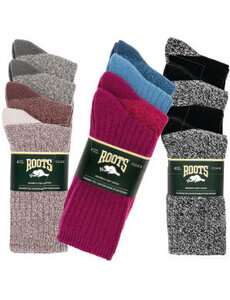  Roots Women's Cozy Socks  Size 4-10  6pk