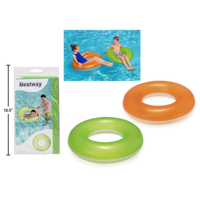 Bestway Frosted Neon Swim Ring  91cm/36"
