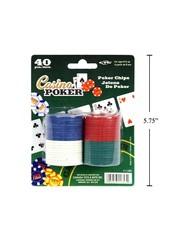 Casino Poker Poker Chips 40pk