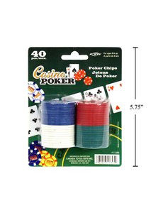 Casino Poker Poker Chips 40pk