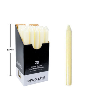 Deco Lite 9'' Deco Lite Dinner Candle - Ivory