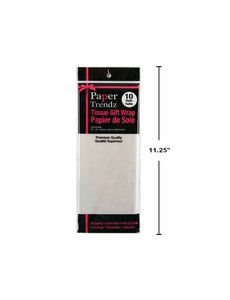 Paper Trendz Tissue Gift Wrap  10pc White