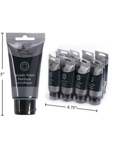 Time 4 Crafts Black Acrylic Paint 75ml