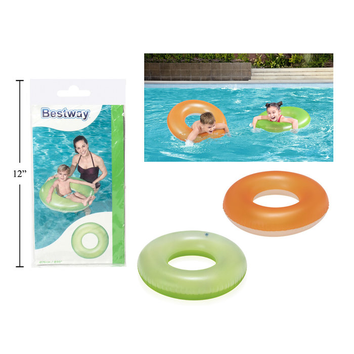 Bestway Frosted Neon Swim Ring  76cm/30"