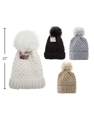 Nordic Trail Nordic Trail Ladies Knitted Tuque w/ PomPom