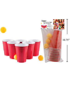 CTG Brands ''Red Cup'' Beer Pong Game -12 cups