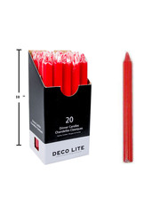 Deco Lite 9'' Deco Lite Dinner Candle - Red