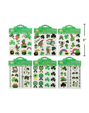 CTG Brands St.Patrick's Day Tattoos - Glitter