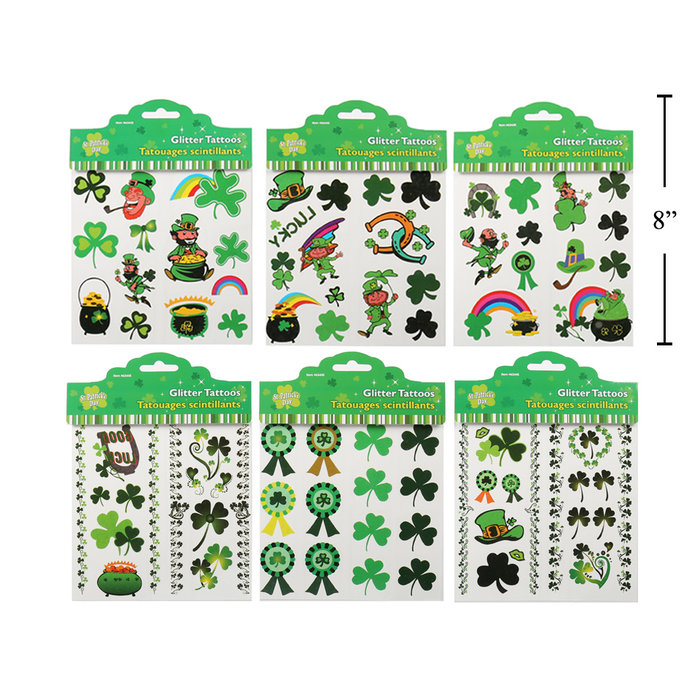 CTG Brands St.Patrick's Day Tattoos - Glitter