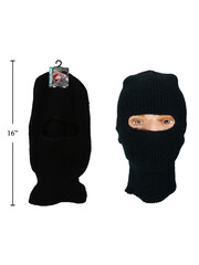 Nordic Trail Knitted Black Balaclavas - Adult One-Size