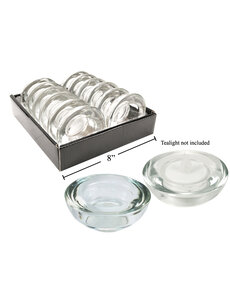 CTG Brands Glass Tealight Candle Holder
