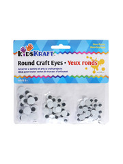 Kids Kraft Round Craft Eyes   3 Sizes