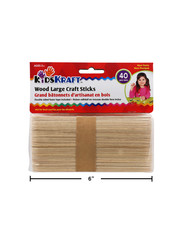 Kids Kraft Large Craft Sticks  40pcs