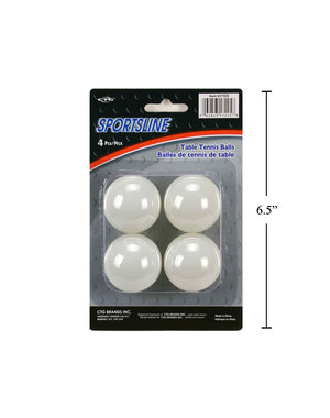 Sportsline Table Tennis Balls  4pk