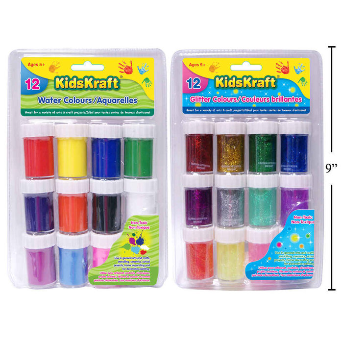 Kids Kraft Kids Kraft Water Colours Set  12pk