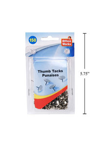 Office Works Thumb Tacks - Metal
