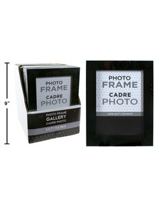 CTG Brands Black Gallery Photo Frame   13cm/5''x18cm/7''