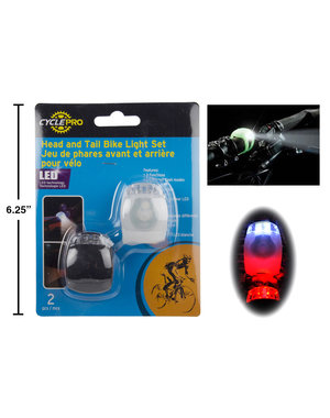 CyclePro LED Silicone Bicycle Light 2pk (Incl. $0.15 Env Fee)