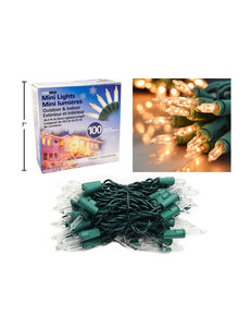 Deco Lite Outdoor/Indoor Mini Lights  -  White -  100pk   (incl. $0.15 Env Fee)