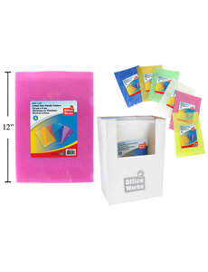 CTG Brands Transparent Plastic Folders  8.5"x11"  4pk