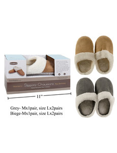 Bodico Bodico Ladies Plush Slipper  Size M/L