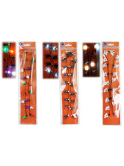Ghostly Ghouls Halloween LED Flashing Necklace w/Earrings