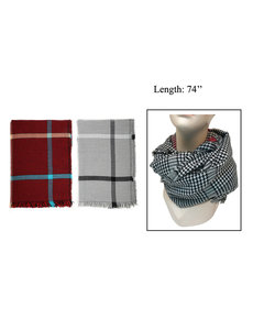 Nordic Trail Ladies Plaid Scarf