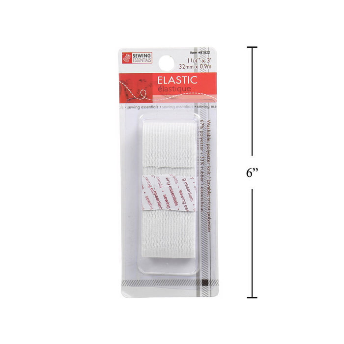 Sewing Essentials Sewing Elastic - 1-1/4"x3'