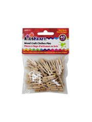 Kids Kraft Wood Craft Clothespins  40pk