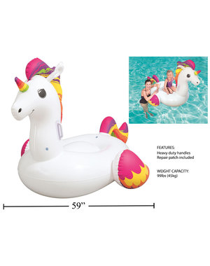 Bestway Inflatable Ride-On Unicorn  45kg/99lbs