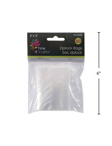 Time 4 Crafts Ziplock Bag - 3"x3"   50pk