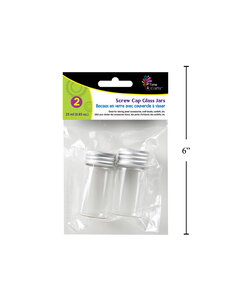 Time 4 Crafts Glass Jars w/ Screw Cap - 25ml