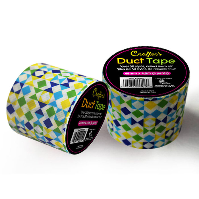 Time 4 Crafts Crafter's Duct Tape 48mm x 4.5m -  Geo-Blue/Green